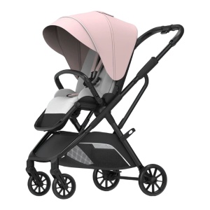 Carucior 2 in 1 pentru copii Usor si Compact - Pliabil, Sistem de absorbtie a socurilor, Scaun Reversibil - Roz - CPC-58-roz