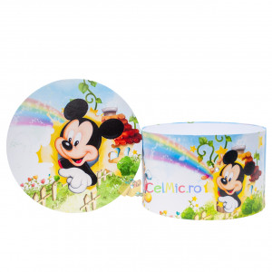Cutie trusou botez, 30x30 cm, Mickey, Alb-Bleu - CPT-11