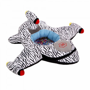 Fotoliu din plus pentru bebelusi pentru sezut, Avion, 85 cm, Alb, FPS-131