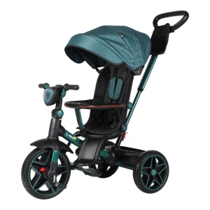 Tricicleta cu pozitie de somn, lumini si muzica - TMR-53-turcoaz