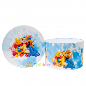 Cutie trusou botez, 30x30 cm, Winnie, Alb-Bleu - CPT-20