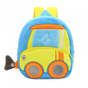 Ghiozdan pentru prescolari din plus, Bleu, Bulldozer - GPC-25