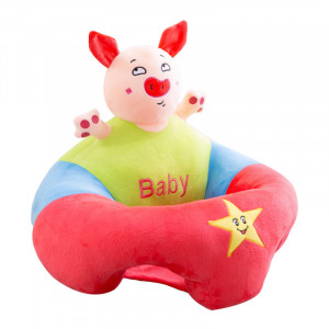 Fotoliu din plus cu spatar si decupaj pentru picioare, Porcusor, 55 cm, Multicolor, FPS-94