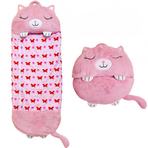 Sac de dormit animat pentru copii, Pisicuta Roz - MFB-04-roz