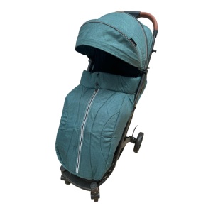 Carucior sport compact cu spatar reglabil, functie de pliere tip troller si husa de picioare. 6-36 luni, Verde - CPC-61-verde