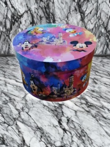 Cutie trusou botez colorata, 30x30 cm, Micky si prietenii, Multicolor - CPT-52