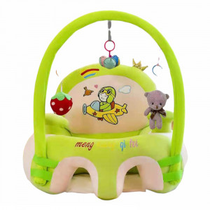 Fotoliu din plus pentru bebelusi cu arcada, Aviator, 50 cm, Verde, FPS-126