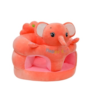 Fotoliu din plus pentru bebelusi cu spatar si decupaj pentru picioare, Elefant , 40 cm , - FPS-186