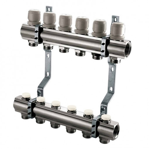 IVAR Set Distribuitor din alamă , tur-retur, 1", conexiune EK