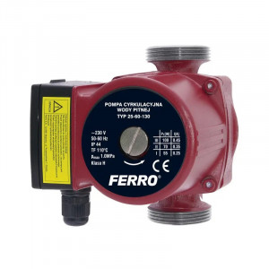 Pompa de recirculare Ferro 25-60 / 130mm; Q max. 4.5 m³/h; H max. 5,5m; 230 V - Img 1