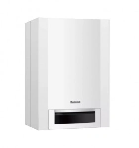 Centrală BUDERUS GB172-24T50 - Logamax plus încălzire=24 kW şi acm=28 kW, cu boiler încorporat de 48l, alb
