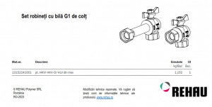 ROBINETI COLT  REHAU PT. DISTIRBUITOR