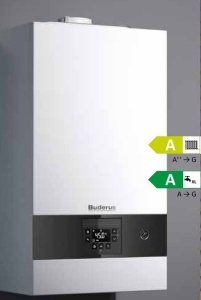 Centrala termica Buderus 24 Kw Tip GB022-24 K H Logamax cu preparae apa calda