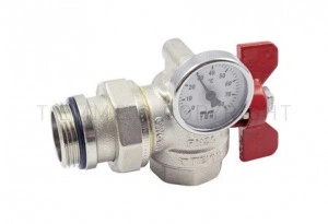 x Robinet colț pentru coloană/ distribuitor cu termometru