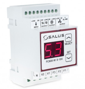 SALUS Termostat pentru ventiloconvector (alb, montaj în doză) IT600 - Img 2