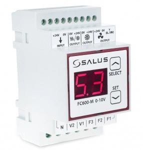 SALUS Termostat pentru ventiloconvector (alb, montaj în doză) IT600 - Img 2