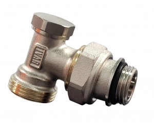 Robinet radiator retur colț cu EK