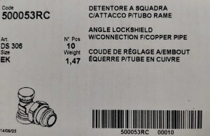 Robinet radiator retur colț cu EK - Img 3
