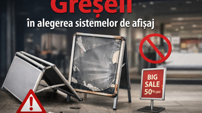 Greșeli frecvente în alegerea sistemelor de afișaj pentru magazine