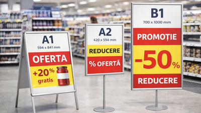 Rame pentru afișaj: diferențe între A1, A2 și B1