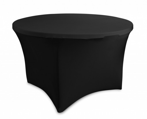 Husa masa rotunda, neagra, diametru 120 cm