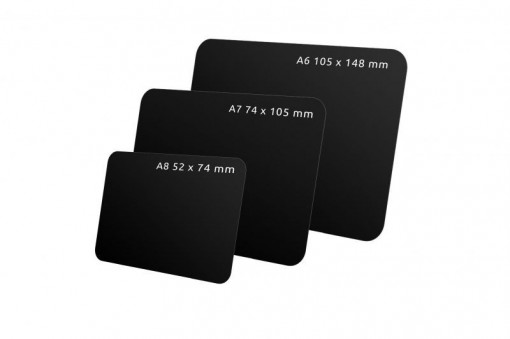 Eticheta PVC A6 negru