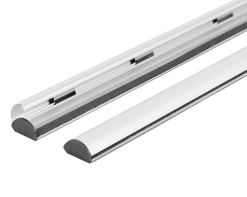 Profil Postere, din aluminiu, gri, 60 cm, click