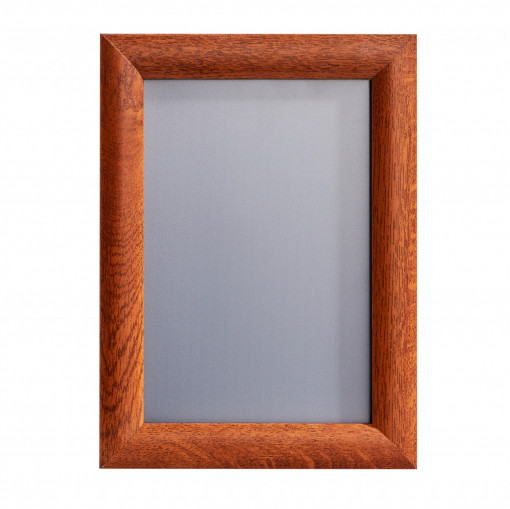 Rama click A5, aluminiu, wood, 25 mm, geam/perete
