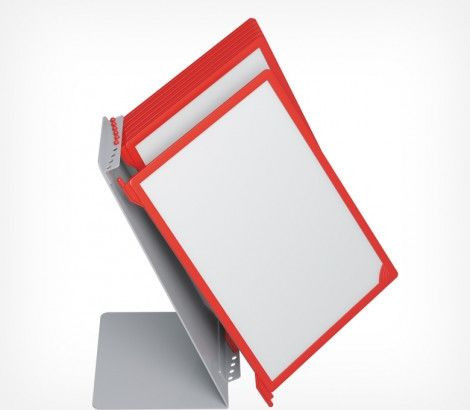Suport de tejghea A4, gri, metal, pentru inforame