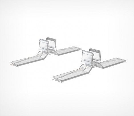 Accesoriu cu talpa, incolor, pentru rame plastic ABS, 90
