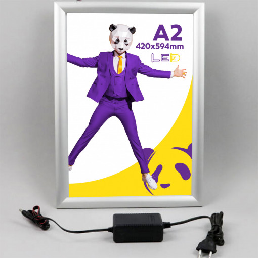 Rama click, aluminiu, A2, LED