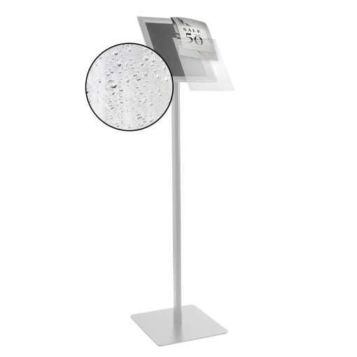 Info display A4 waterproof, click, silver