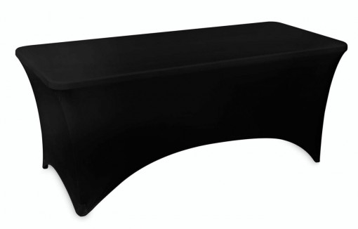 Husa masa dreptunghiulara, neagra, diametru 180x75 cm