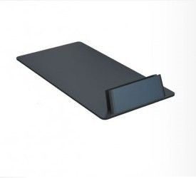 Suport eticheta cu talpa, din plastic,inclinare 75′, negru