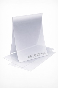 Folie protectie tip U A6 antireflectiva 0.3 mm pentru rame ABS