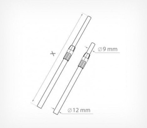 Stand Aluminiu Telescopic Reglabil 1100-1400 mm Gri – Suport Inalt de Podea pentru Afisare - Img 3