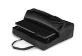 Stand Info Desk 6 x A4 sau 3 x A3, neagra, aluminiu, pentru brosuri