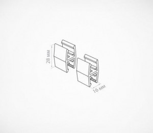 Accesoriu interconectare, incolor, pentru rame plastic ABS - Img 4