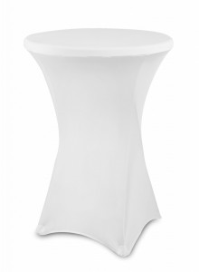 Husa masa rotunda, alba, diametru 80 cm