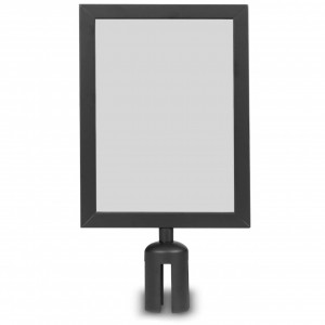 Rama informare neagru mat format A4 stalp delimitare