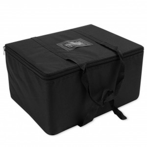 Stand Zig Zag 6 x A4, neagra, aluminiu, pentru brosuri