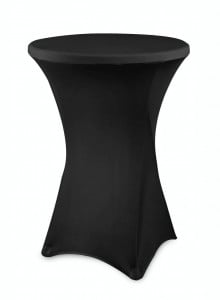 Husa masa rotunda, neagra, diametru 80 cm