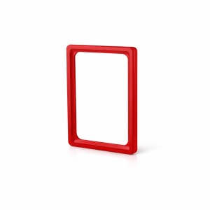 Rama afisaj A6 din plastic ABS, culoare rosie