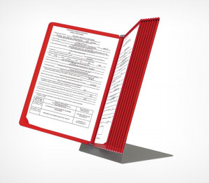 Suport de tejghea A4, gri, metal, pentru inforame - Img 3