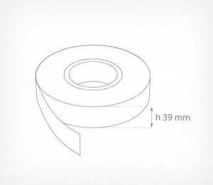 Banda decor PVC 39 mm pentru profile pret negru, 100 m