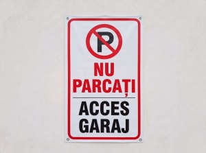 Banner Nu Parcati - Acces Garaj - Img 2