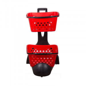 Carucior plastic pentru doua cosuri 25 lt, GP200