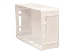 Naveta carne tip E2, Profesionala, 60x40x20cm, Alba, Plastic HDPE