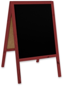 People Stopper 60x100 cm, de lemn, de sine statator, rosu