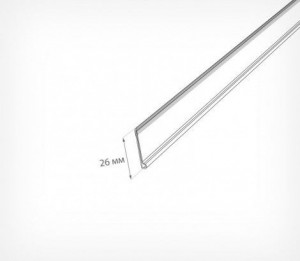 Profil adeziv DBR 26/1000 mm transparent